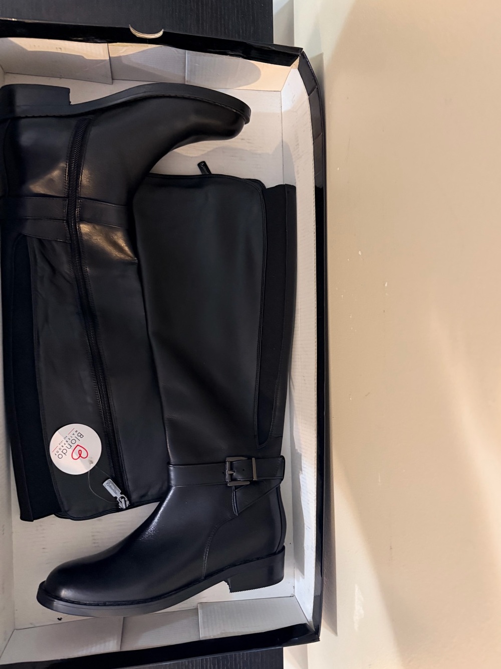 Blondo Black Over-the-Knee Buckle Riding Boots